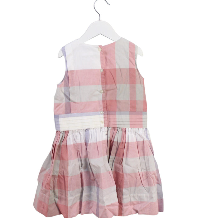 A Multicolour Sleeveless Dresses from Burberry in size 3T for girl. (Back View)