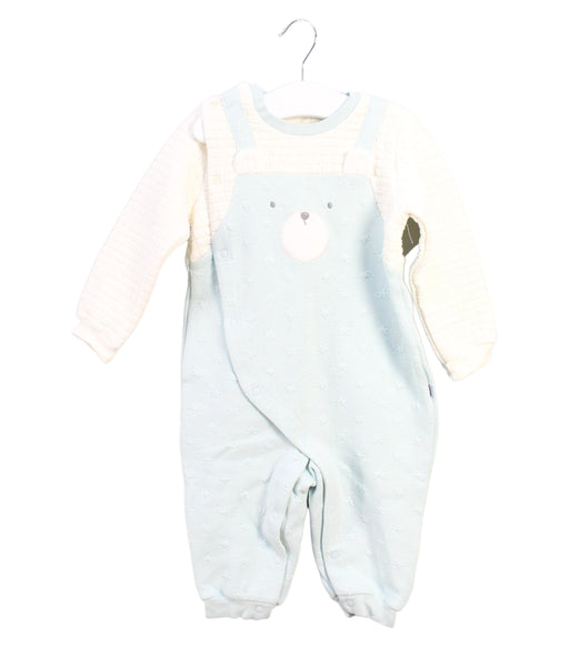 A Blue Jumpsuits from Organic Mom in size 12-18M for boy. (Front View)