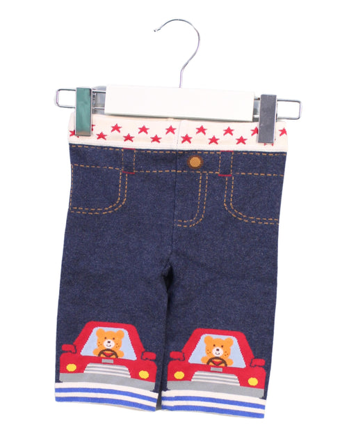 A Blue Casual Pants from Miki House in size 18-24M for girl. (Front View)