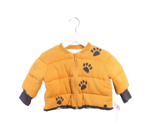 A Yellow Lightweight Jackets from The Bonnie Mob in size 12-18M for boy. (Front View)