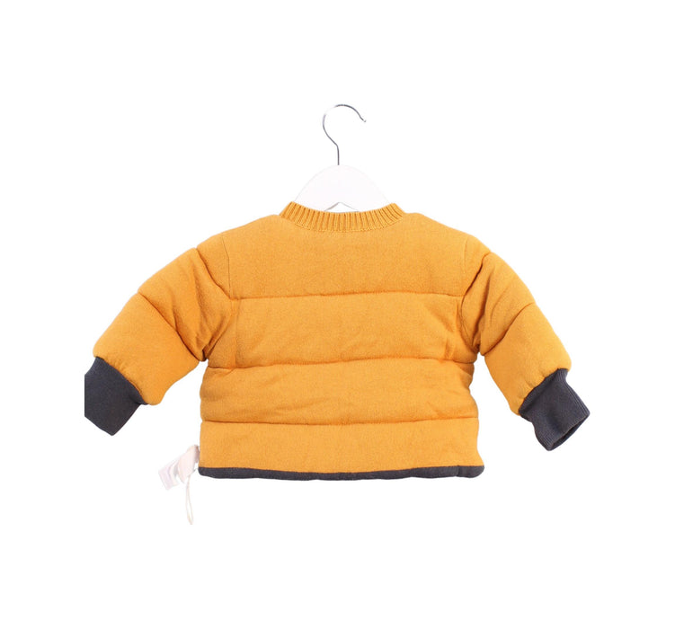 A Yellow Lightweight Jackets from The Bonnie Mob in size 12-18M for boy. (Back View)