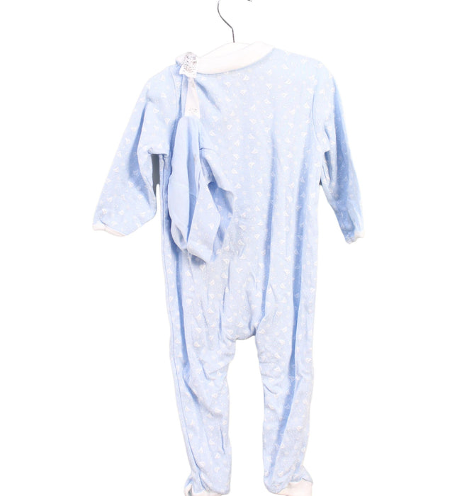 A Blue Pyjama Sets from Petit Bateau in size 6-12M for neutral. (Back View)