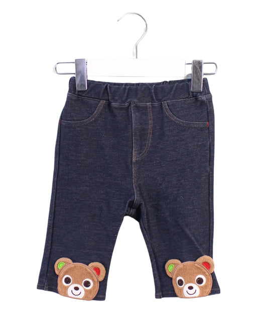 A Blue Casual Pants from Miki House in size 12-18M for girl. (Front View)