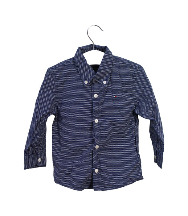 A Navy Shirts from Tommy Hilfiger in size 12-18M for boy. (Front View)