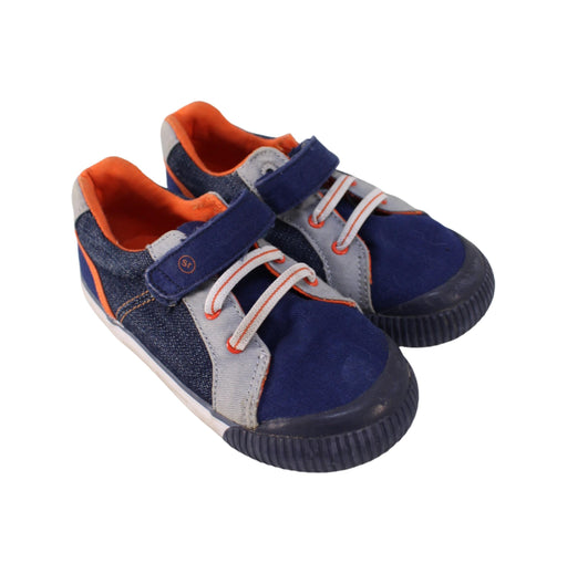 A Navy Sneakers from Stride Rite in size 3T for boy. (Front View)