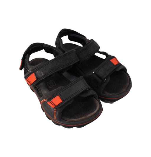 A Black Sandals from Primigi in size 4T for boy. (Front View)