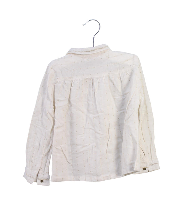 A Ivory Shirts from Excuse My French in size 2T for girl. (Back View)