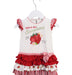 A White Sleeveless Dresses from Monnalisa in size 6-12M for girl. (Front View)