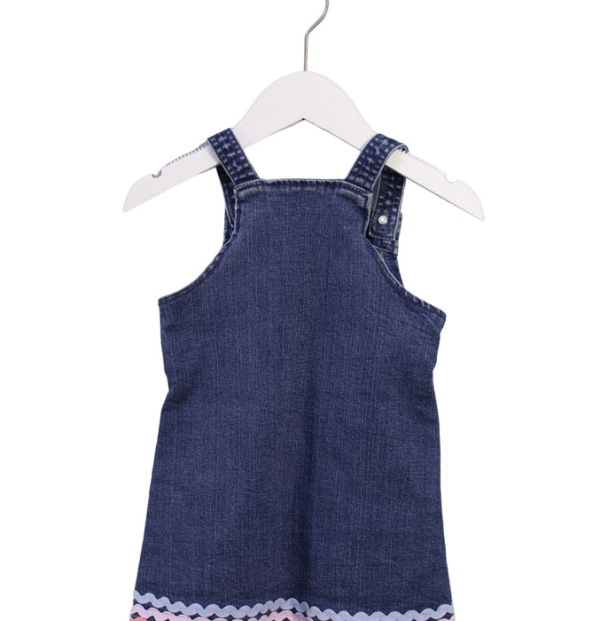 A Blue Overall Dresses from Seed in size 18-24M for girl. (Back View)