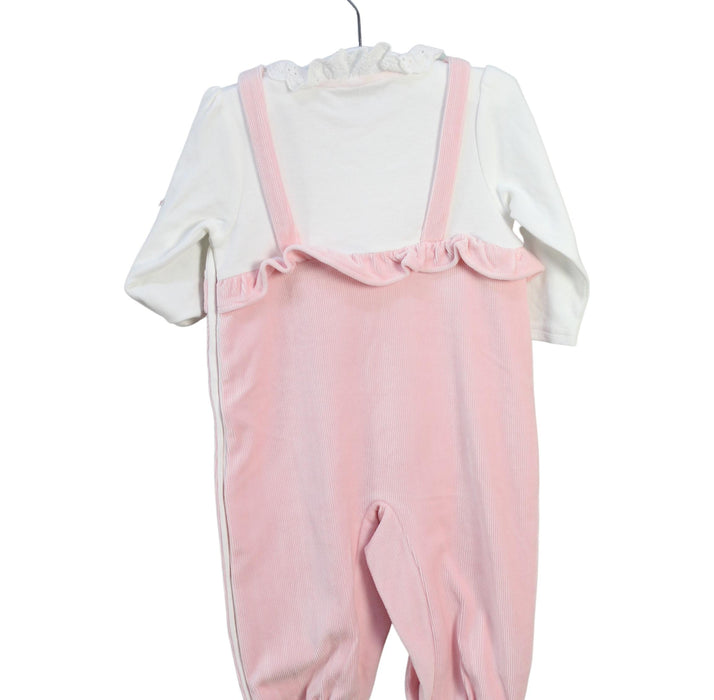 A White Long Sleeve Jumpsuits from Chickeeduck in size 6-12M for girl. (Back View)