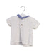 A White Short Sleeve Tops from Bout'Chou in size 3-6M for boy. (Back View)