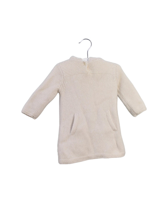 A White Knit Sweaters from Bonpoint in size 3-6M for girl. (Front View)