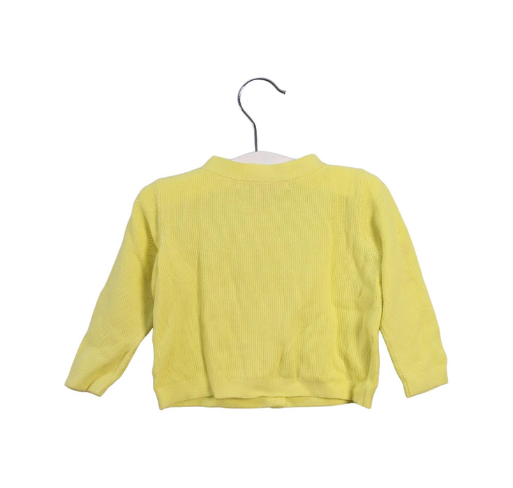 A Yellow Cardigans from Bonpoint in size 6-12M for girl. (Back View)