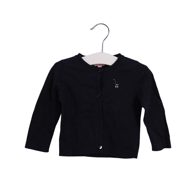 A Black Cardigans from Bonpoint in size 6-12M for girl. (Front View)