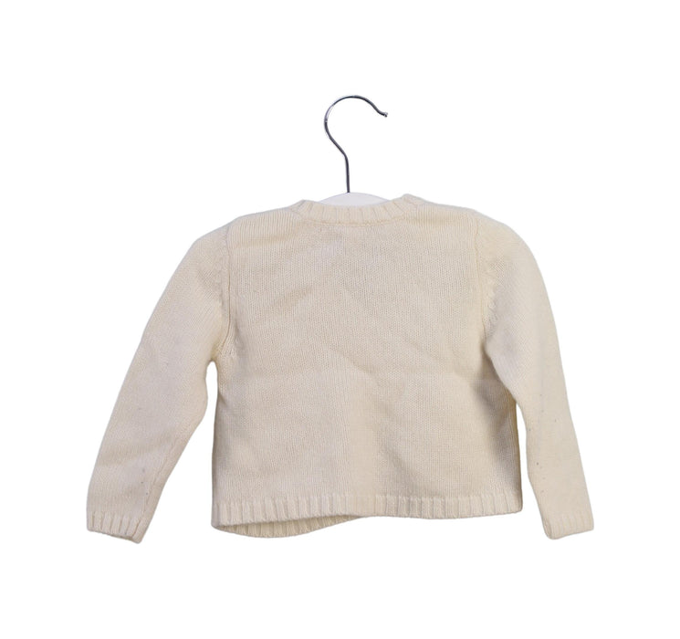 A Beige Cardigans from Bonpoint in size 6-12M for girl. (Back View)