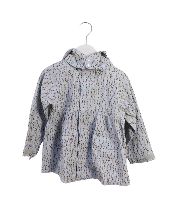 A Blue Lightweight Jackets from Mini A Ture in size 3T for girl. (Front View)