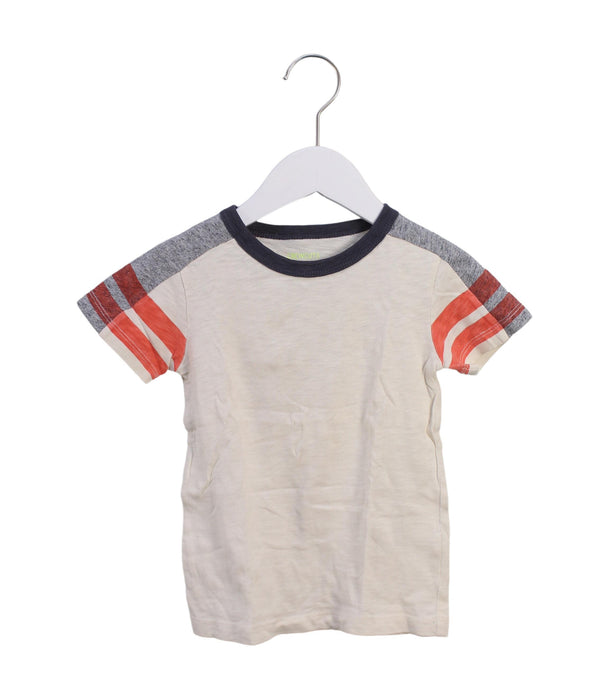 A Ivory Short Sleeve T Shirts from Crewcuts in size 3T for boy. (Front View)