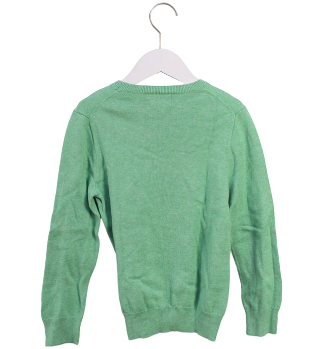 A Green Crewneck Sweatshirts from Polo Ralph Lauren in size 7Y for boy. (Back View)