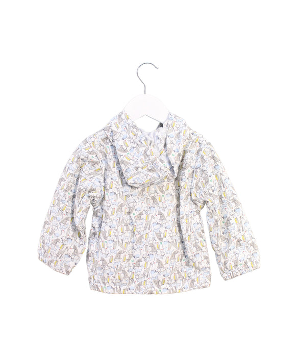 A Blue Lightweight Jackets from Petit Bateau in size 12-18M for boy. (Back View)