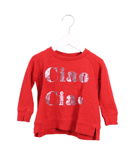 A Red Crewneck Sweatshirts from Seed in size 3T for girl. (Front View)