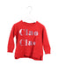 A Red Crewneck Sweatshirts from Seed in size 3T for girl. (Front View)