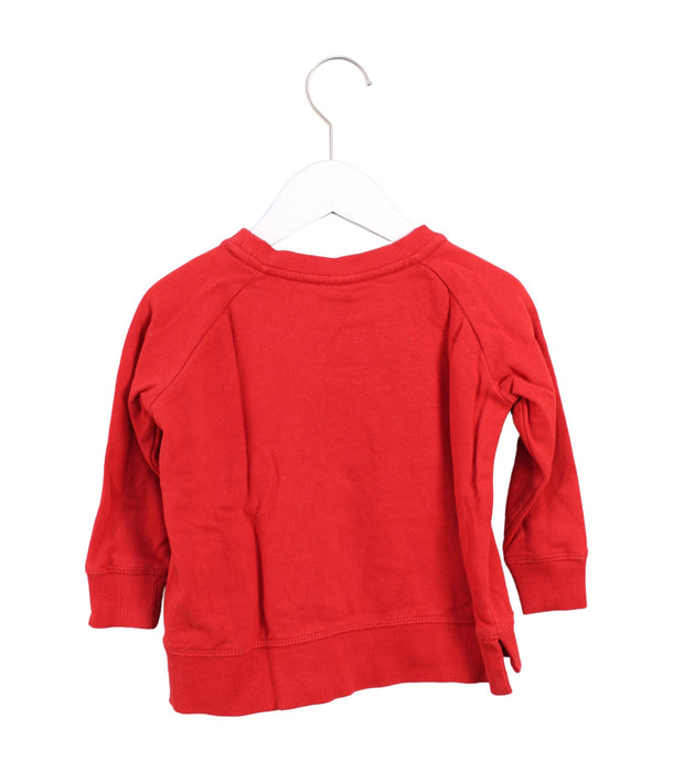 A Red Crewneck Sweatshirts from Seed in size 3T for girl. (Back View)