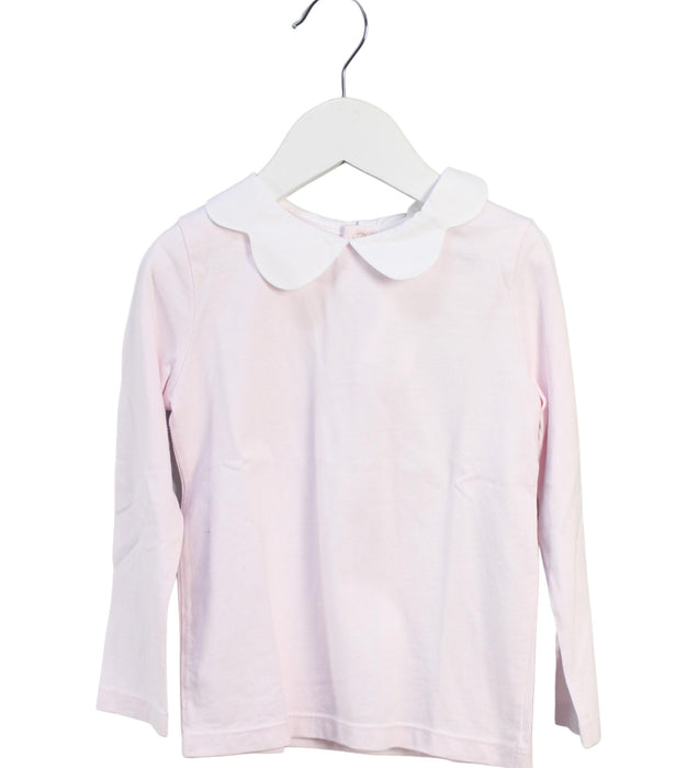 A Pink Long Sleeve Tops from Jacadi in size 3T for girl. (Front View)