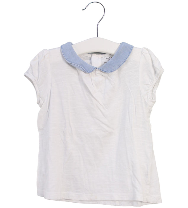 A White Short Sleeve Tops from Bout'Chou in size 18-24M for girl. (Front View)