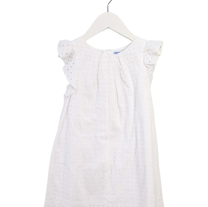 A White Sleeveless Dresses from Jacadi in size 4T for girl. (Front View)