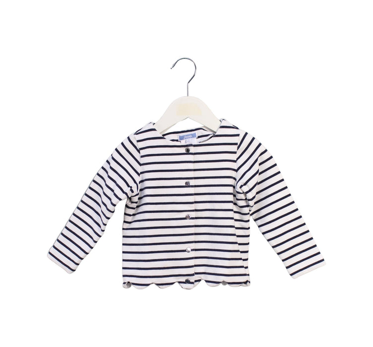 A Navy Cardigans from Jacadi in size 3T for girl. (Front View)