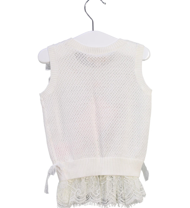 A White Sleeveless Tops from Nicholas & Bears in size 2T for girl. (Back View)