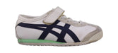 A White Sneakers from Onitsuka Tiger in size 4T for girl. (Back View)