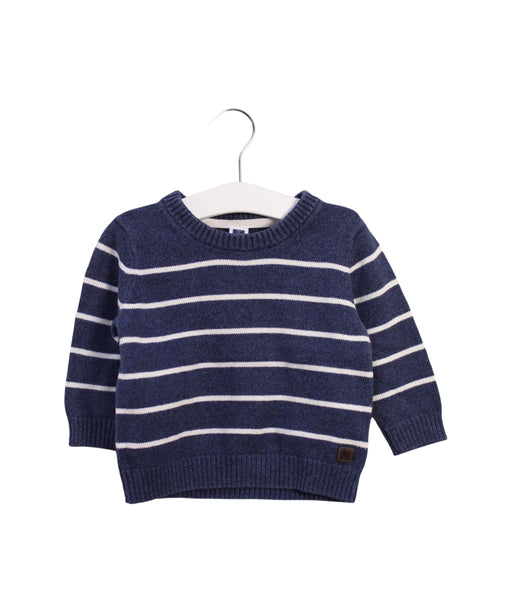 A Blue Knit Sweaters from Janie & Jack in size 6-12M for boy. (Front View)