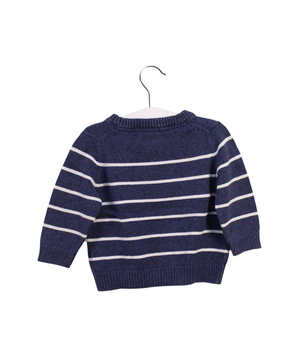 A Blue Knit Sweaters from Janie & Jack in size 6-12M for boy. (Back View)