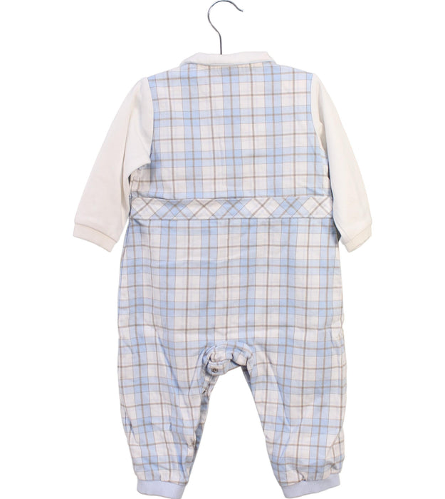 A Blue Long Sleeve Jumpsuits from Les Enfantines in size 6-12M for boy. (Back View)