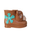 A Brown Rain Boots from Mini Melissa Jeremy Scott in size 12-18M for boy. (Back View)