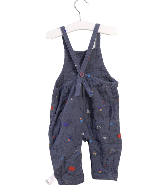 A Grey Sleeveless Jumpsuits from The Bonnie Mob in size 6-12M for boy. (Back View)