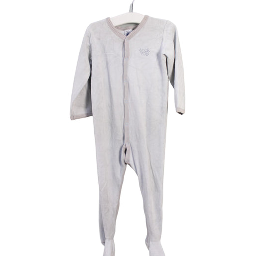 A Grey Onesies from Petit Bateau in size 18-24M for boy. (Front View)