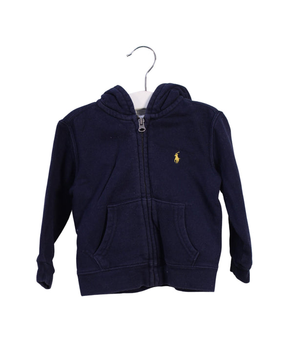 A Navy Lightweight Jackets from Ralph Lauren in size 12-18M for neutral. (Front View)