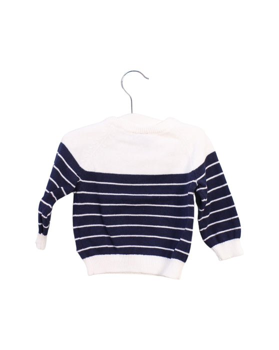 A Navy Knit Sweaters from Janie & Jack in size 6-12M for boy. (Back View)