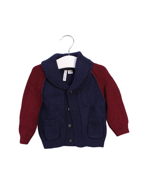 A Navy Cardigans from Janie & Jack in size 3-6M for boy. (Front View)