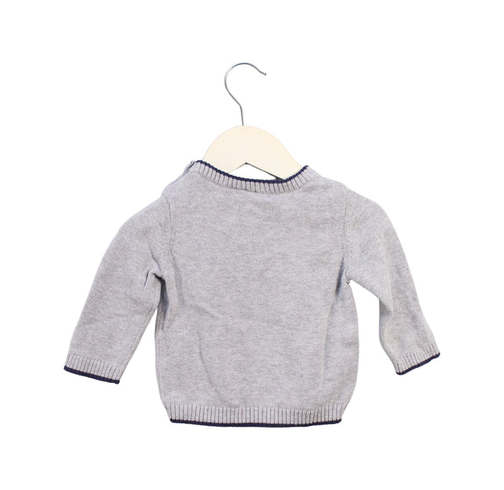 A Grey Knit Sweaters from Janie & Jack in size 6-12M for boy. (Back View)