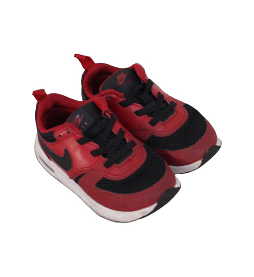 A Red Sneakers from Nike in size 3T for boy. (Front View)