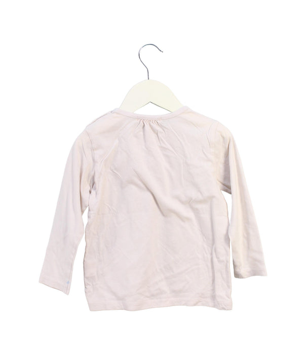 A Pink Long Sleeve Tops from Bonpoint in size 3T for girl. (Back View)