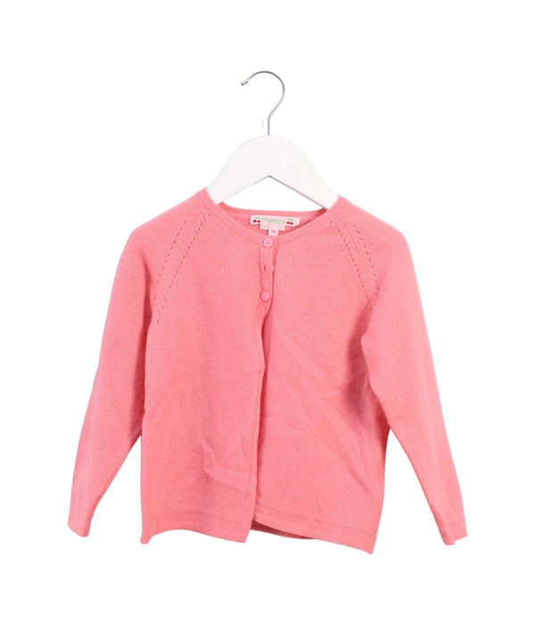 A Pink Cardigans from Bonpoint in size 3T for girl. (Front View)