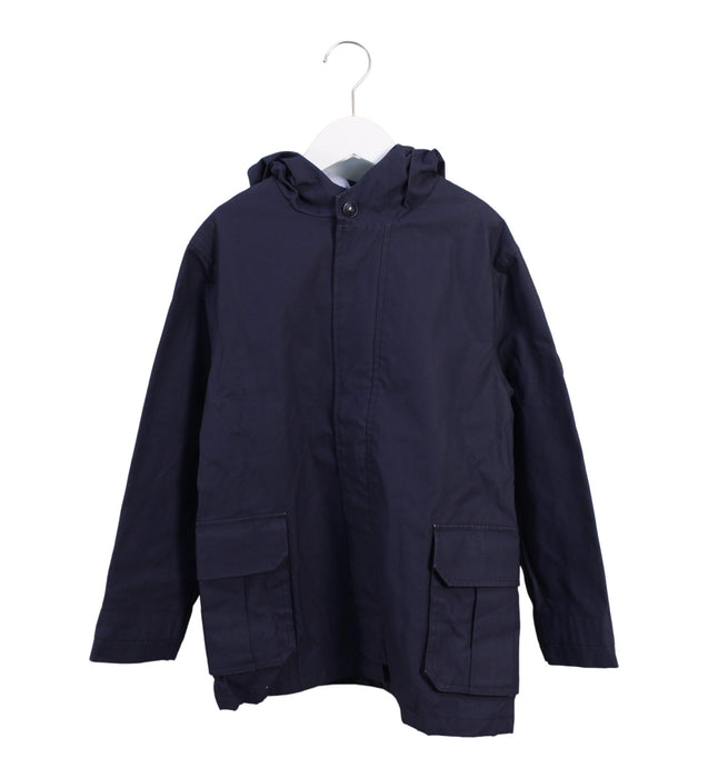 A Black Lightweight Jackets from Jacadi in size 10Y for boy. (Front View)