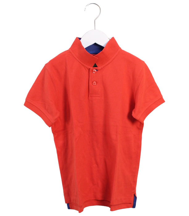 A Red Short Sleeve Polos from Shanghai Tang in size 8Y for boy. (Front View)