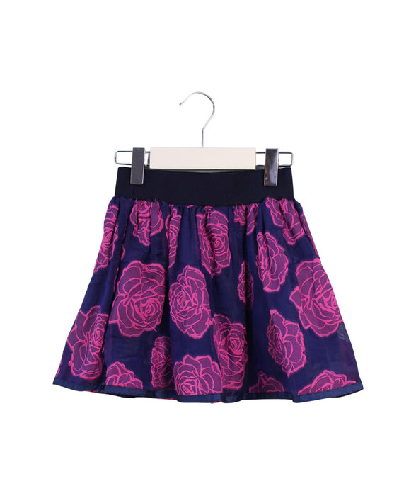 A Navy Short Skirts from Gusella in size 4T for girl. (Front View)