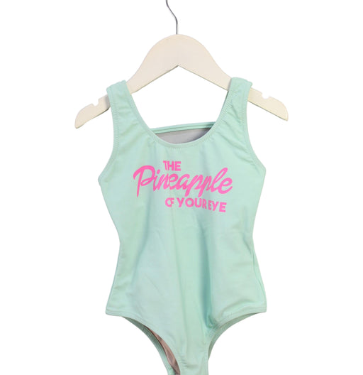 A Green Swimsuits from Shade Critters in size 4T for girl. (Front View)