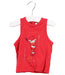 A Red Sleeveless Tops from Miniman in size 3-6M for boy. (Front View)